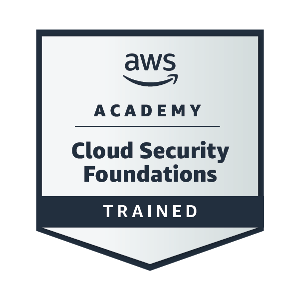 Insignia de AWS Academy Cloud Security Foundations